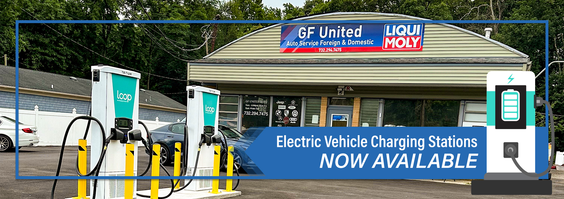 GF United Auto Service — зарядные станции во Freehold